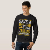 Rett einer Sicherung und eines Elektrons Sweatshirt (Vorne ganz)