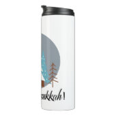 Rett eines Baumes - feiern Sie Hanukkah Thermosbecher (Nach rechts gedreht)