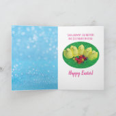 Rett eines Bunny-Eat-Ostern Pieps und Geleebohnen Karte (Innenseite)