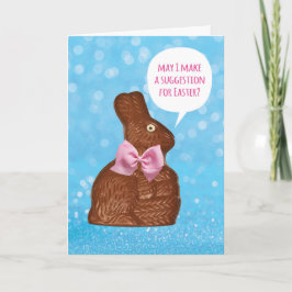 Rett eines Bunny-Eat-Ostern Pieps und Geleebohnen Karte