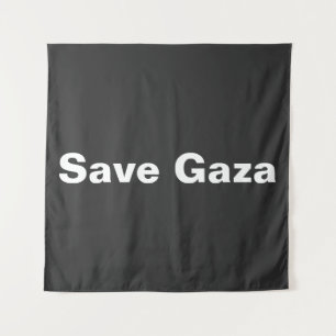 Rett eines einfachen Texts für Gaza zur Unterstütz Wandteppich