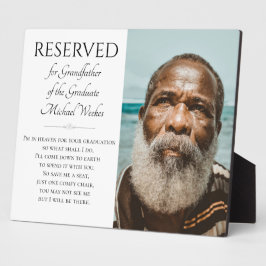 Rett eines Großvaters der Graduate Memorial Fotoplatte