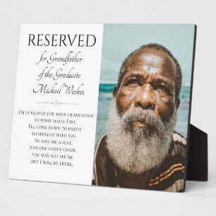 Rett eines Großvaters der Graduate Memorial Fotoplatte