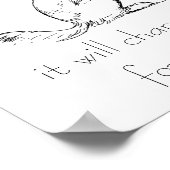 Rett eines Hundepferrettungspools Poster (Ecke)