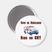 Rett eines Krankenwagen Magnet (Vorderseite/Rückseite)