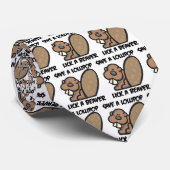 Rett eines Lollipop Lick a Beaver Krawatte (Gerollt)