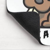 Rett eines Lollipop Lick a Beaver Mousepad (Ecke)