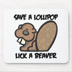 Rett eines Lollipop Lick a Beaver Mousepad