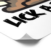 Rett eines Lollipop Lick a Beaver Poster (Ecke)