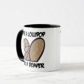 Rett eines Lollipop Lick a Beaver Tasse (Vorderseite Links)
