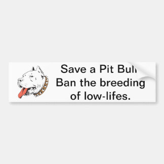 Rett eines Pit Bull-Autoaufklebers Autoaufkleber