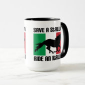 Rett eines Trillenfahrens und eines italienischen Tasse (VorderseiteRechts)