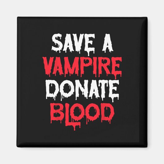Rett eines Vampire-Blutspendenkostüms Magnet (Vorne)