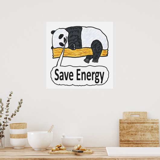 Rett Energy Panda Poster (Küche)