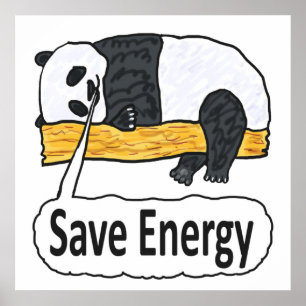 Rett Energy Panda Poster