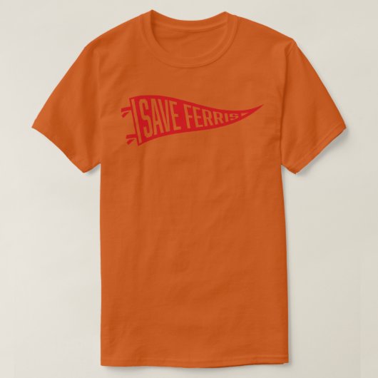 Rett Ferris Pennant Red T-Shirt (Design vorne)