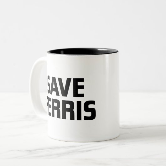 Rett Ferris Zweifarbige Tasse (Vorderseite Links)