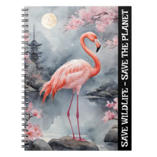 Rett Flamingo - Rett der Wildnis und des Planeten Notizblock