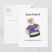 Rett Fred Postkarte (Vorne/Hinten)