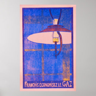 Rett Gas ~ Vintager französischer Weltkrieg 1. Poster