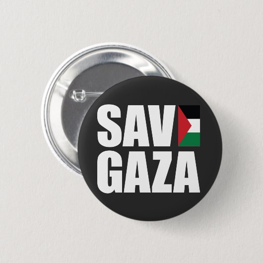 RETT GAZA BUTTON (Vorne & Hinten)
