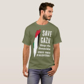 Rett Gaza stoppt den Völkermord T-Shirt (Vorne ganz)