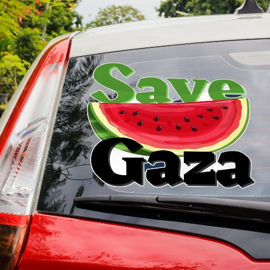 Rett Gaza Watermelon Car Aufkleber