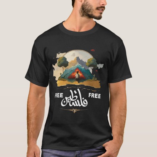 Rett Ghaza Free palestine T-Shirt (Vorderseite)