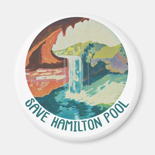 Rett Hamilton Pool - Küche Magnet (Vorne)
