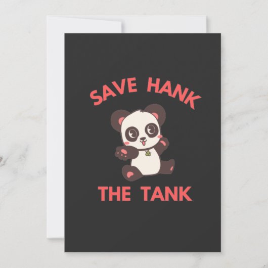 Rett Hank the Tank Funny Feiertagskarte (Vorderseite)