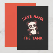 Rett Hank the Tank Funny Feiertagskarte (Vorne/Hinten)