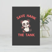 Rett Hank the Tank Funny Feiertagskarte (Stehend Vorderseite)