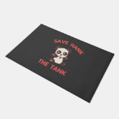 Rett Hank the Tank Funny Fußmatte (Schrägansicht)