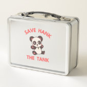 Rett Hank the Tank Funny Metall Brotdose (Rückseite)