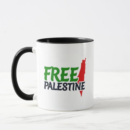 Rett Humanität, Freie Palästina, Tasse (Links)