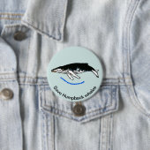 Rett Humpback WHALES - Gefährdete Tiergrafik - Button (Beispiel)