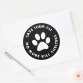 Rett ihnen nicht mehr die Unterschlupf Runder Aufkleber (Umschlag)