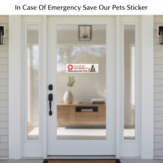 Rett im Notfall unseren Haustieraufkleber Autoaufkleber
