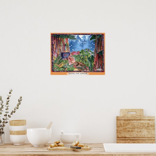 Rett im Winter Poster (Küche)