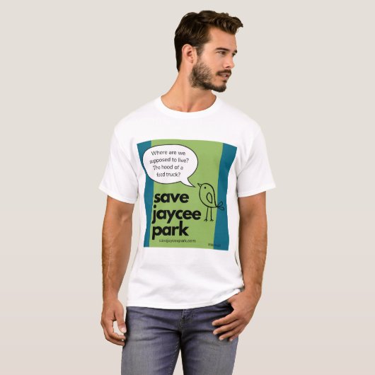 Rett Jaycee Park Hood of a Food Truck von Rynski T-Shirt (Vorne ganz)