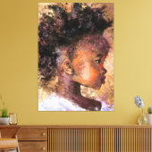 Rett Kids Canvas Print Peace - Art Painting Leinwanddruck (Insitu (Wohnzimmer))