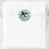 Rett Killer Whales Runder Aufkleber (Tasche)