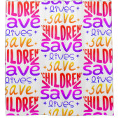 Rett Kinder, Rett Leben Duschvorhang (Vorderseite)