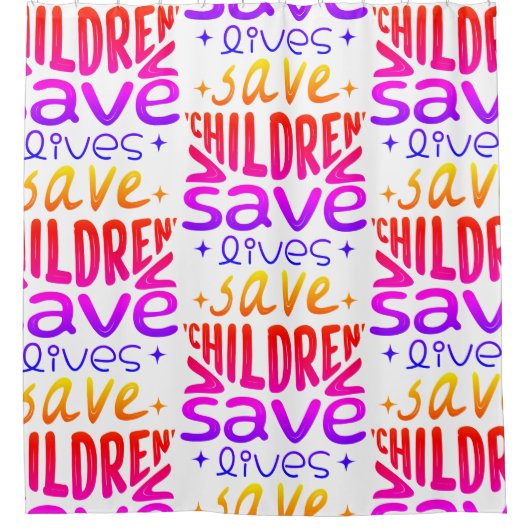 Rett Kinder, Rett Leben Duschvorhang (Vorderseite)