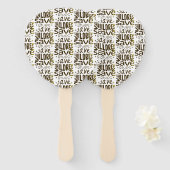 Rett Kinder, Rett Leben Fächer (Vorne und Hinten)