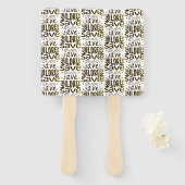 Rett Kinder, Rett Leben Fächer (Vorne und Hinten)