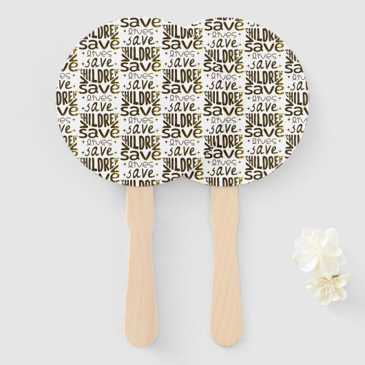 Rett Kinder, Rett Leben Fächer (Vorne und Hinten)