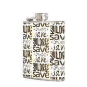 Rett Kinder, Rett Leben Flachmann (Links)