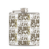 Rett Kinder, Rett Leben Flachmann (Vorderseite)