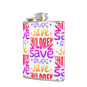 Rett Kinder, Rett Leben Flachmann (Links)